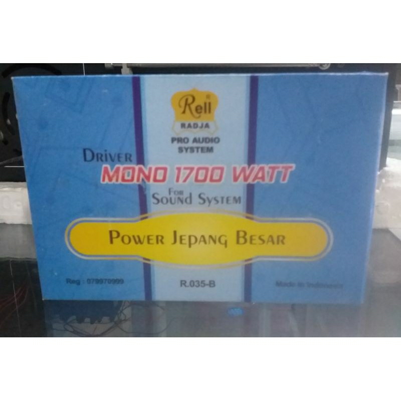 PRO AUDIO SYSTEM / KIT DRIVER MONO 1700 WATT FOR SOUND SYSTEM / POWER JEPANG BESAR