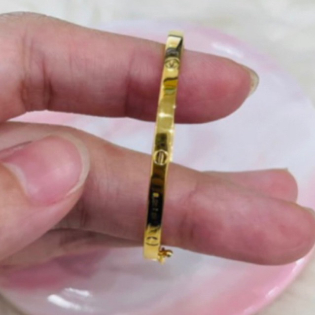 gelang anak bangle emas asli kadar 700