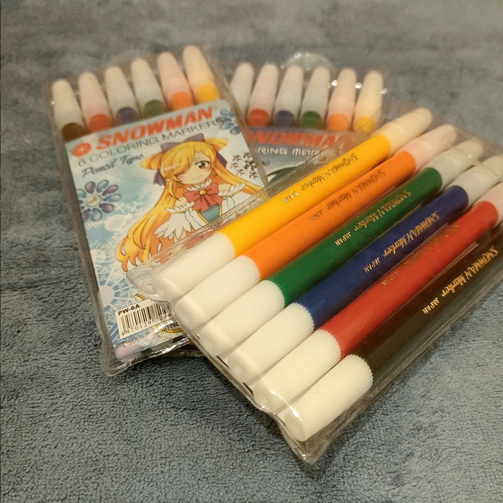 

SPIDOL SNOWMAN 6 SET | WARNA WARNI PASTEL PW-6A MARKER