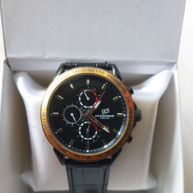 Jam tangan original chronograph Chronomaster Catamaran preloved second bekas