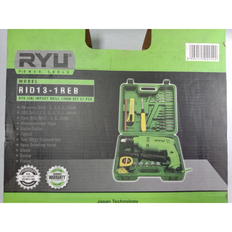 Mesin Bor RYU Set 13mm