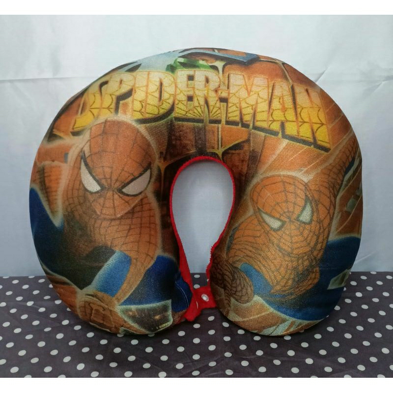 Boneka Bantal Leher Karakter Spiderman isi styrofoam SNI