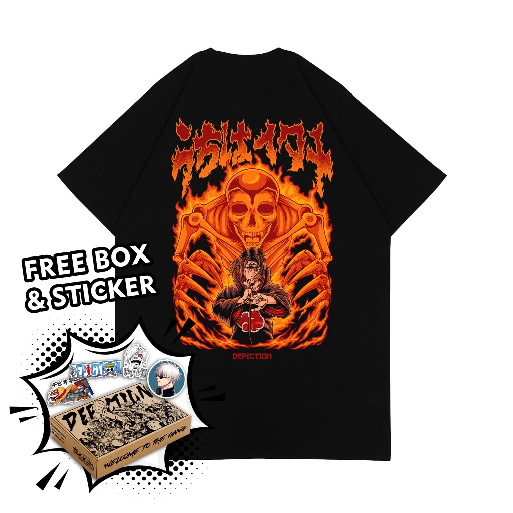 T-SHIRT KAOS ANIME NARUTO - UCHIHA ITACHI