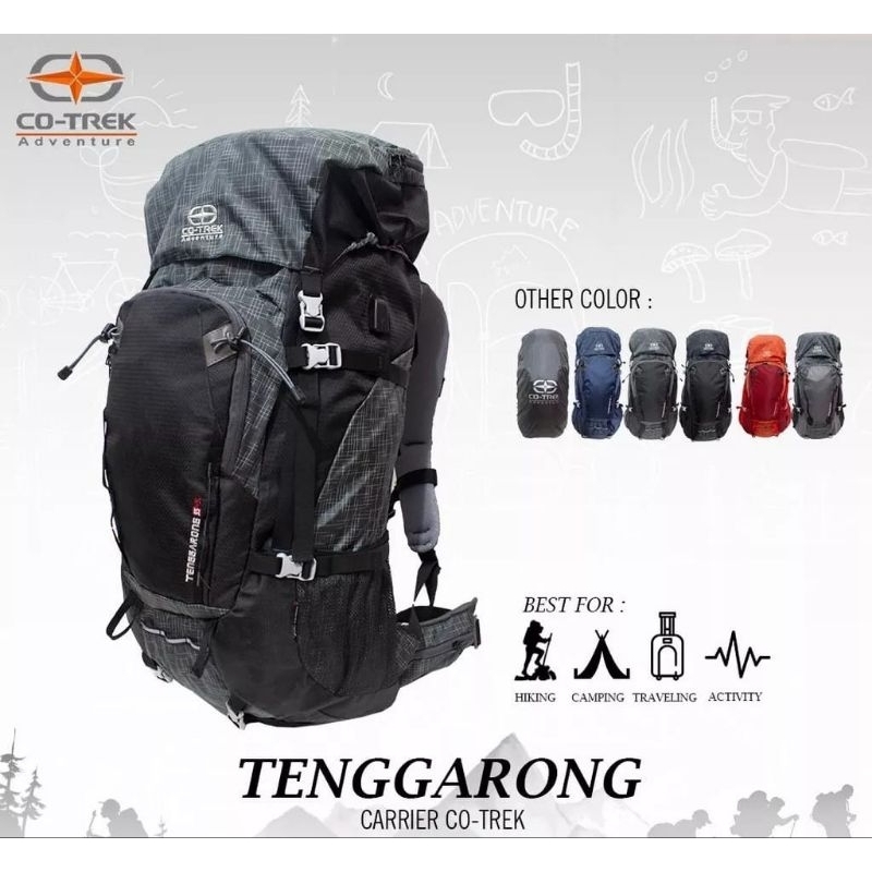 CO-TREK Tenggarong 55+5L Carriel Raincover