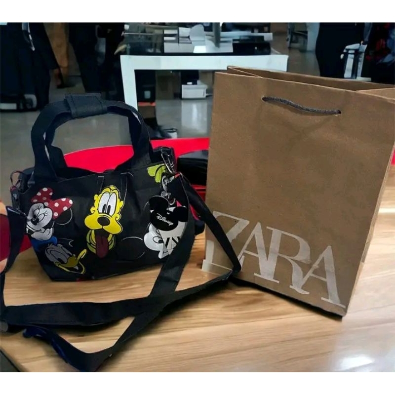 TAS MICKEY ZARA/TOTE BAG KECIL/TAS SELEMPANG KECIL