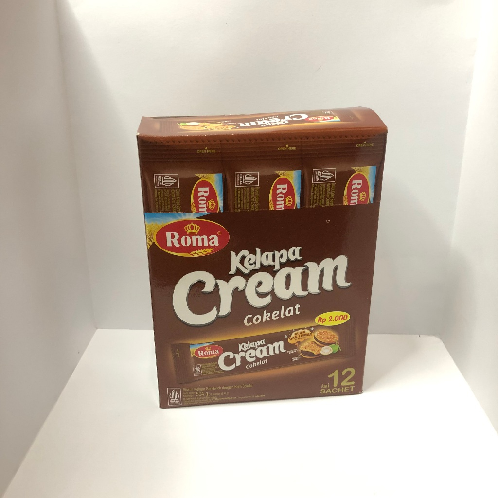 

Roma Kelapa Cream Box Cokelat Isi 12 Sachet