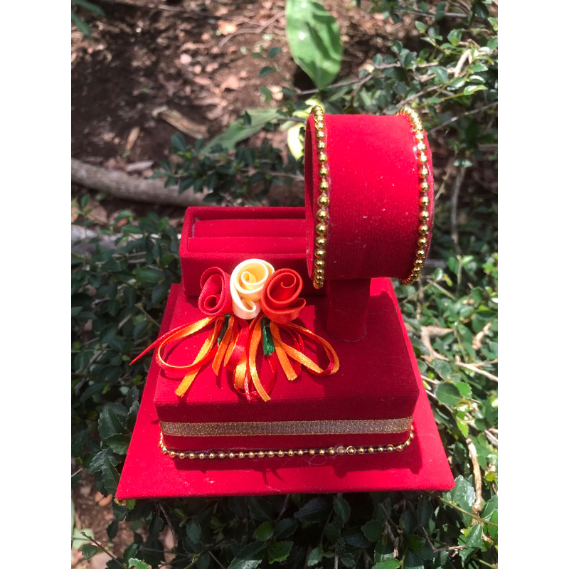 tempat cincin dan gelang pernikahan lamaran / kotak cincin dan gelang pernikahan lamaran/kotak cinci