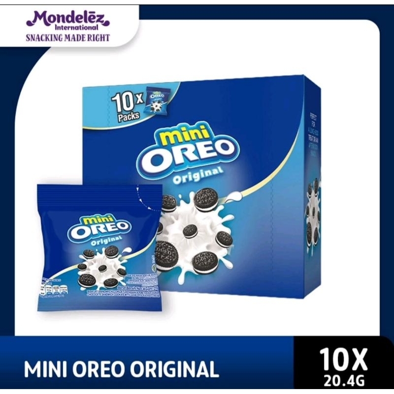 

Mini Oreo Biskuit Original pcs 20,4g Untuk Traveling x 10