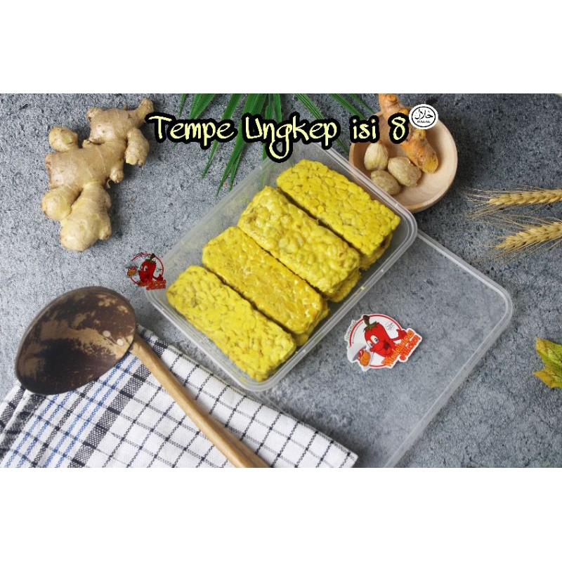 

TEMPE UNGKEP KUNING ISI 8 HOMEMADE HALAL