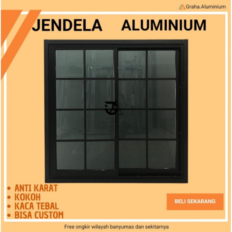 jendela sliding alumunium jendela geser jemdelaa double sliding