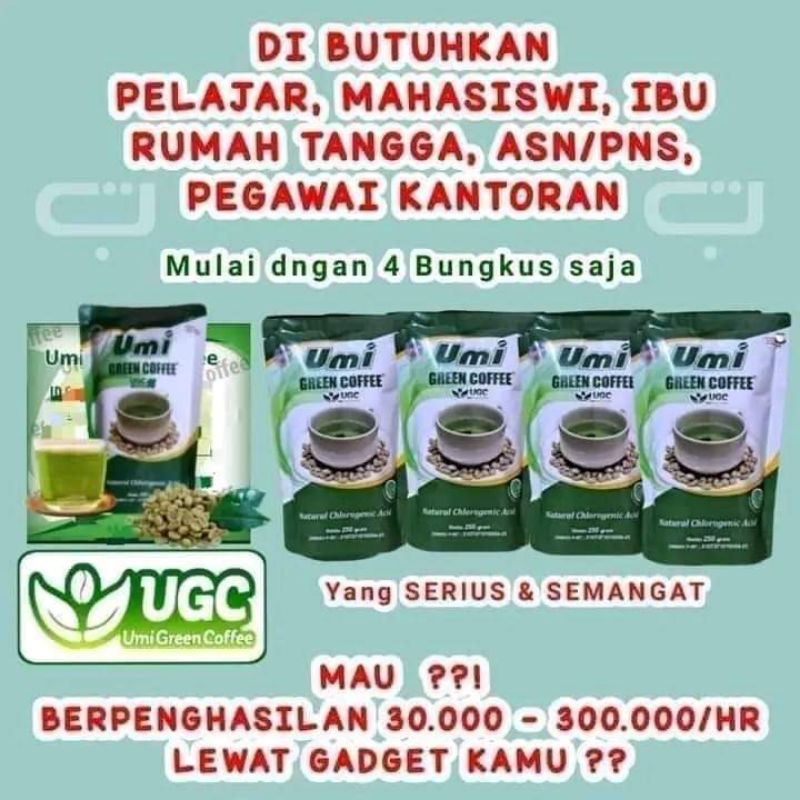 

UMI GREENCOFFEEMenyehatkan tubuhmeringankanasamurat