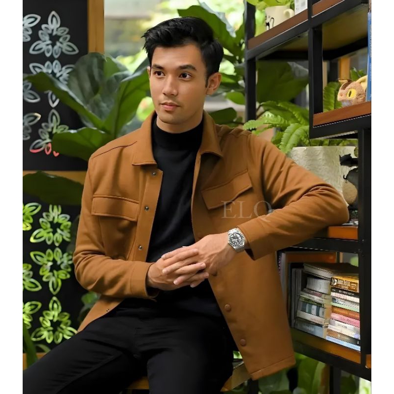 Shacket Jacket Fleece Tebal Jaket Shacket Bahan Fleece Tebal Model Semi Parka Terbaru