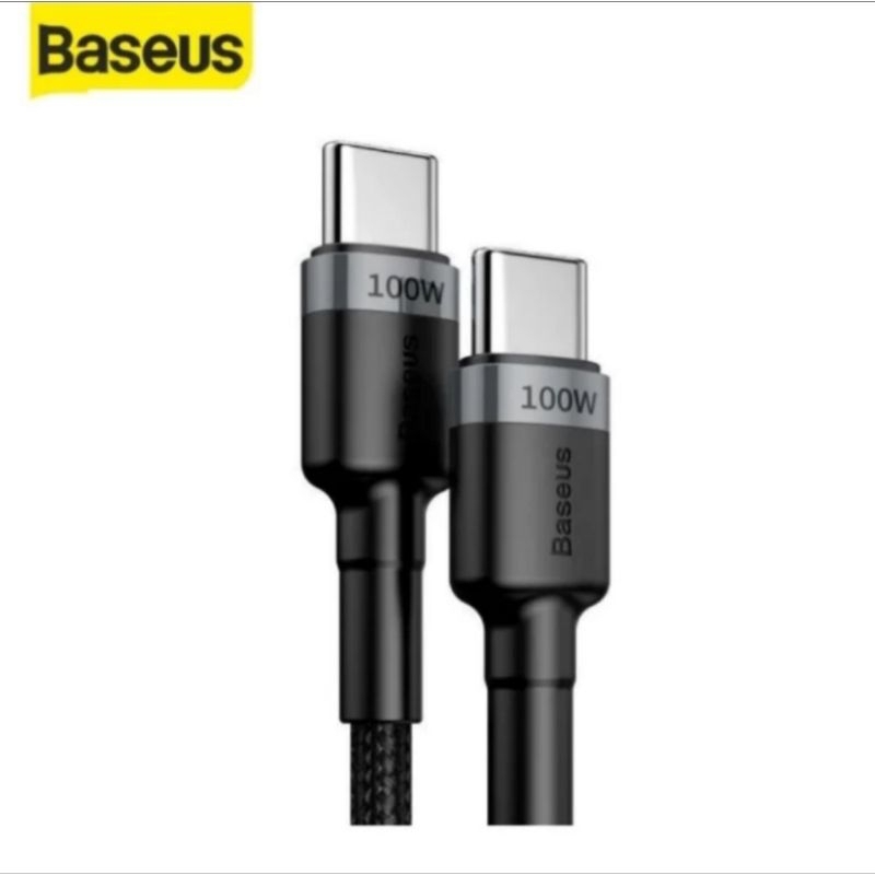 Kabel Data Charger BASEUS Cafule PD C to C 100W USB C 2m CATKLF-ALG