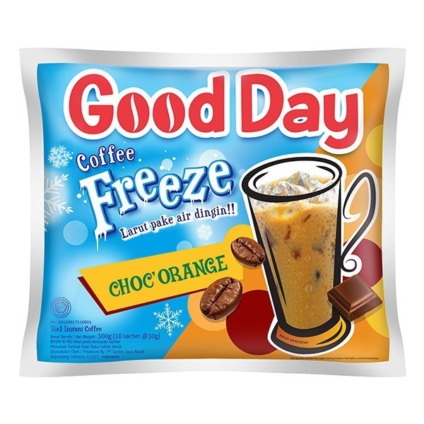 

GOOD DAY COFFEE FREEZE CHOCORANGE 10 X 30 GRAM