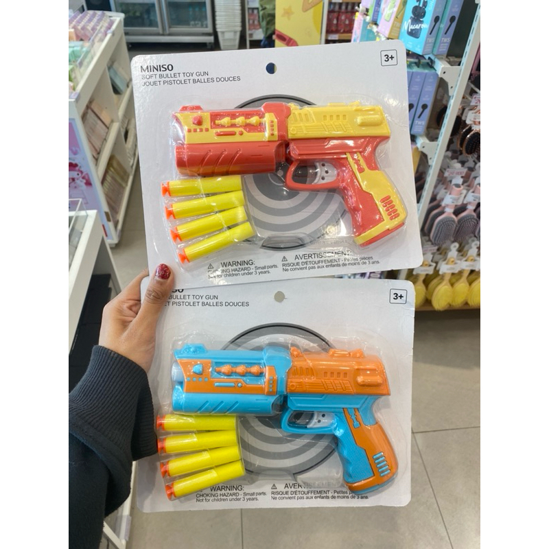 MINISO - Soft bullet toy gun / mainan miniso tembak-tembakan anak / mainan pistol anak / gift anak /