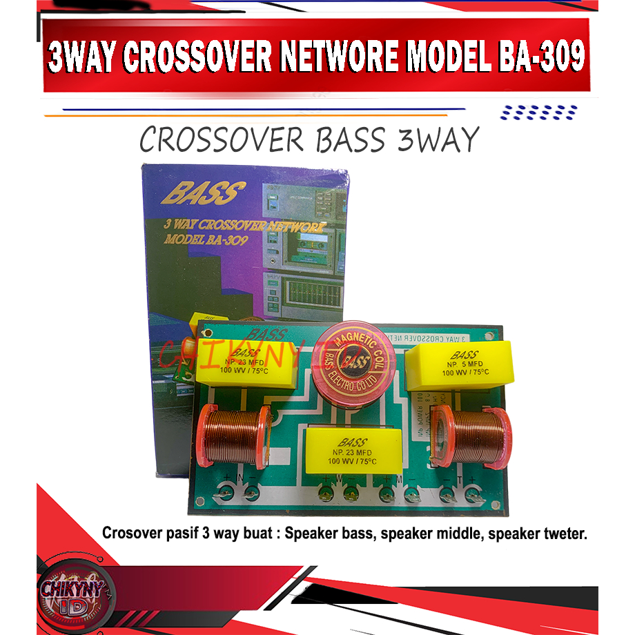 CROSSOVER PASIF 3WAY / CROSSOVER BASS 3WAY