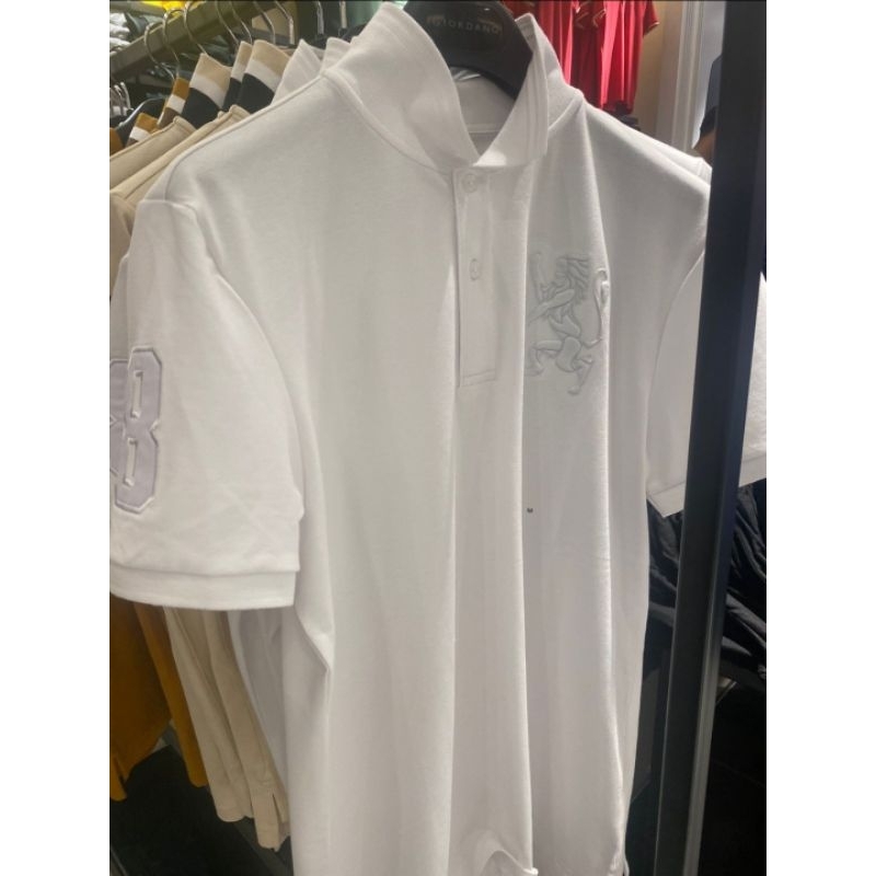 100% ORIGINAL new arrival baju giordano men polo shirt cowok original lion 3d classic