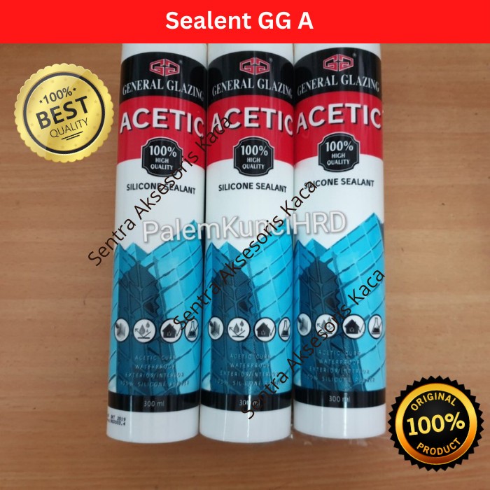 

Silicone sealent lem kaca silikon silen gg general glazing acid