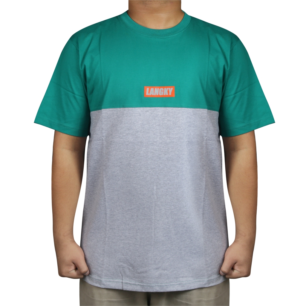 T-Shirt Pria Distro Original Kaos Unisex Hitam Dewasa Langky BWKO BLOCK