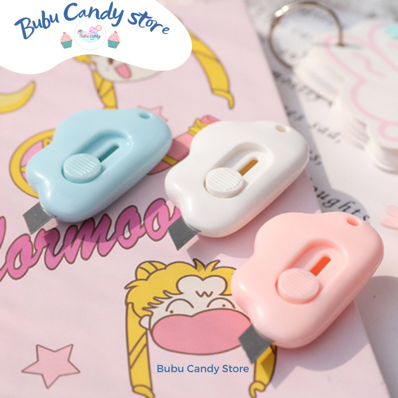 

Pisau Cutter Mini Lucu Untuk Parcel Cutter Mini Cloud Shape Cutter Kecil for School and Art Safety
