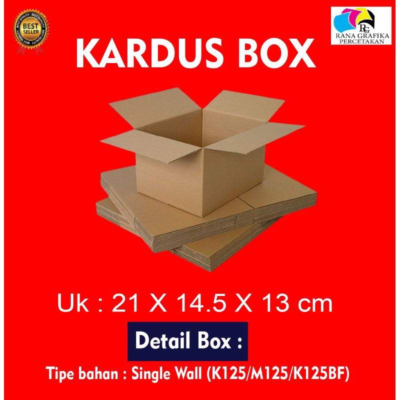 

Kardus | Box | Karton polos 21×14.5×13 Cm