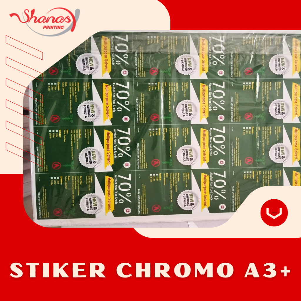 

STICKER A3+ CHROMO (BELUM INCLUDE CUTTING)