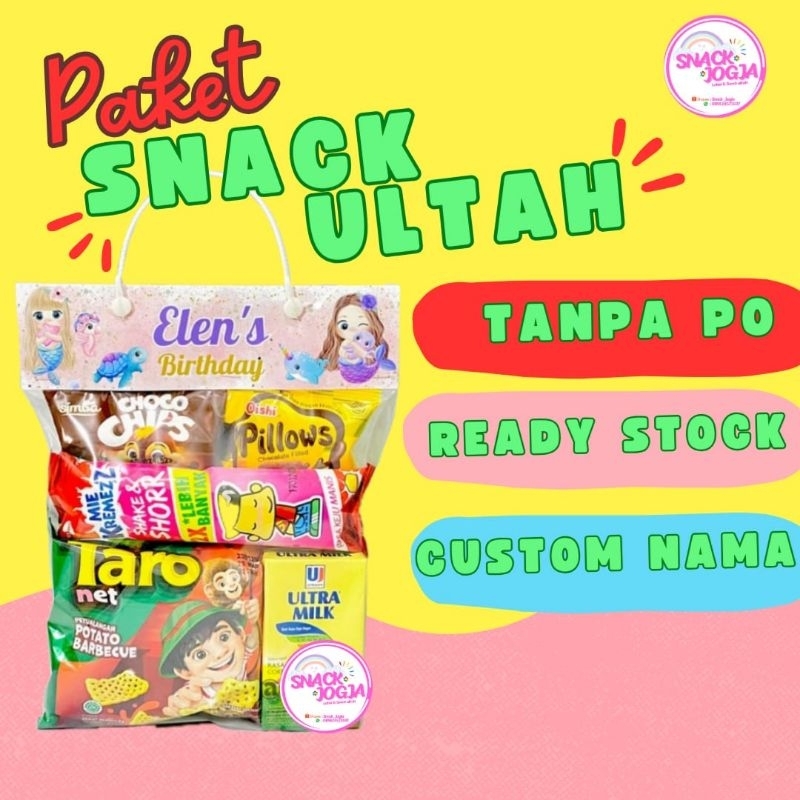 

Paket Snack Ulang Tahun Anak Label Custom Termurah / Hampers