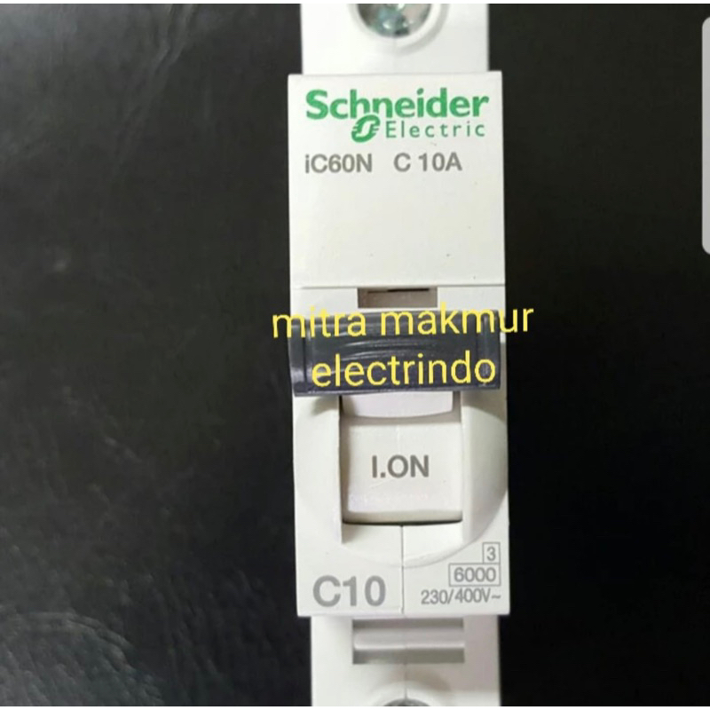 mcb schneider ic60n 10amper 1phase mcb schneider A9F74110 ic60n 1p 10a