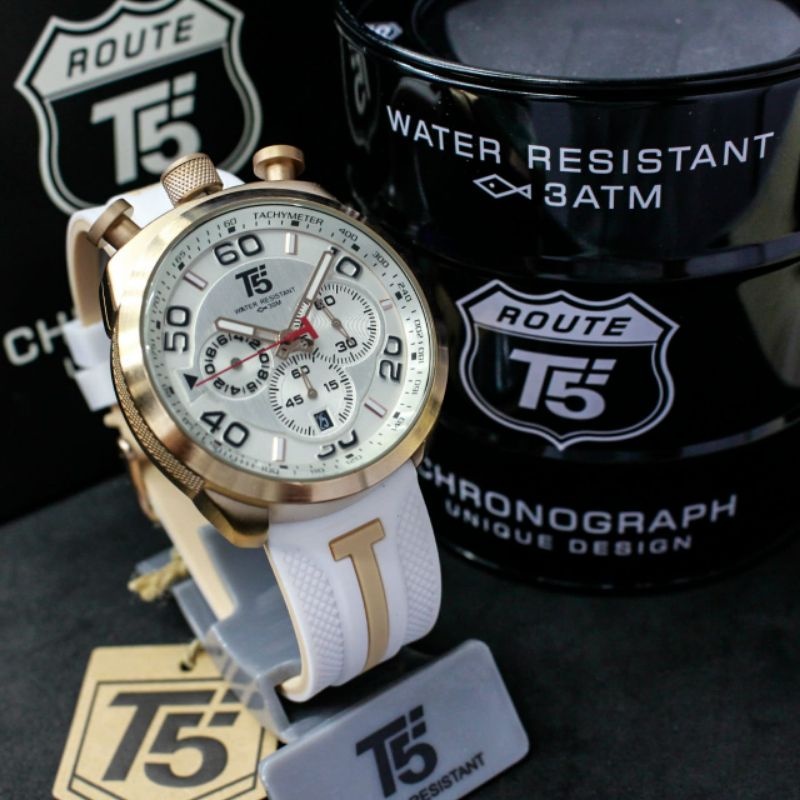 JAM TANGAN ANALOG CHRONOGRAPH T5 H 3619 ORIGINAL BERGARANSI WATER RESISTANT