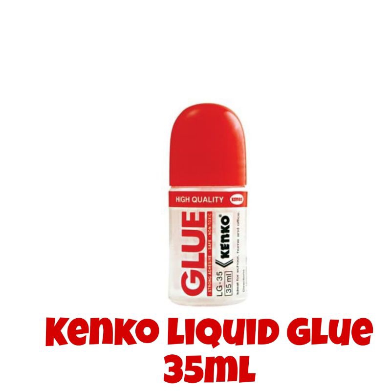 

LEM CAIR KENKO 35ml / LEM GLUE CAIR / LIQUID GLUE / LEM KERTAS