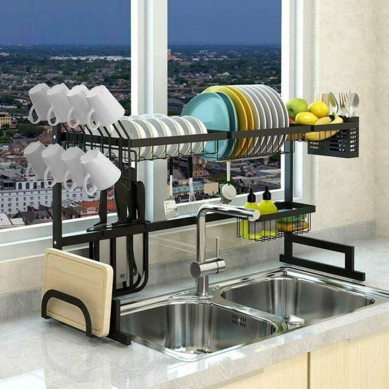 rak wastafel cuci piring 85cm