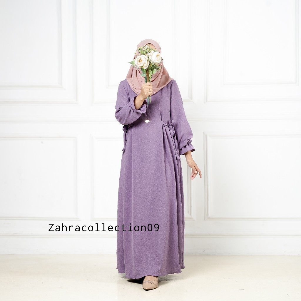 DRESS NAMIRA - Gamis Kekinian Muslim Wanita Busui Dewasa Terbaru Gamis Crinkle Airflow Premium Termu