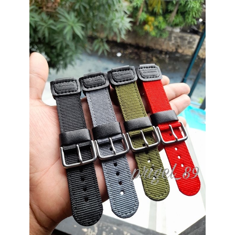 Strap Tali Kanvas Jam Tangan Casio G-Shock G-7900 DW-5600 DW-6900 Ukuran 16mm