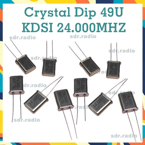 Crystal 49U Kristal XTAL 24.000 MHZ 24,000 MHZ 24MHZ 24000MHZ