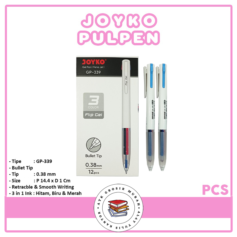 

JOYKO - Gel Pen GP-339 Flip Gel 9 3 Color - Pcs