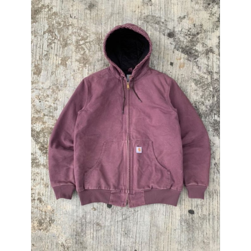 carhatt active jacket deep plum (wj130dpm)