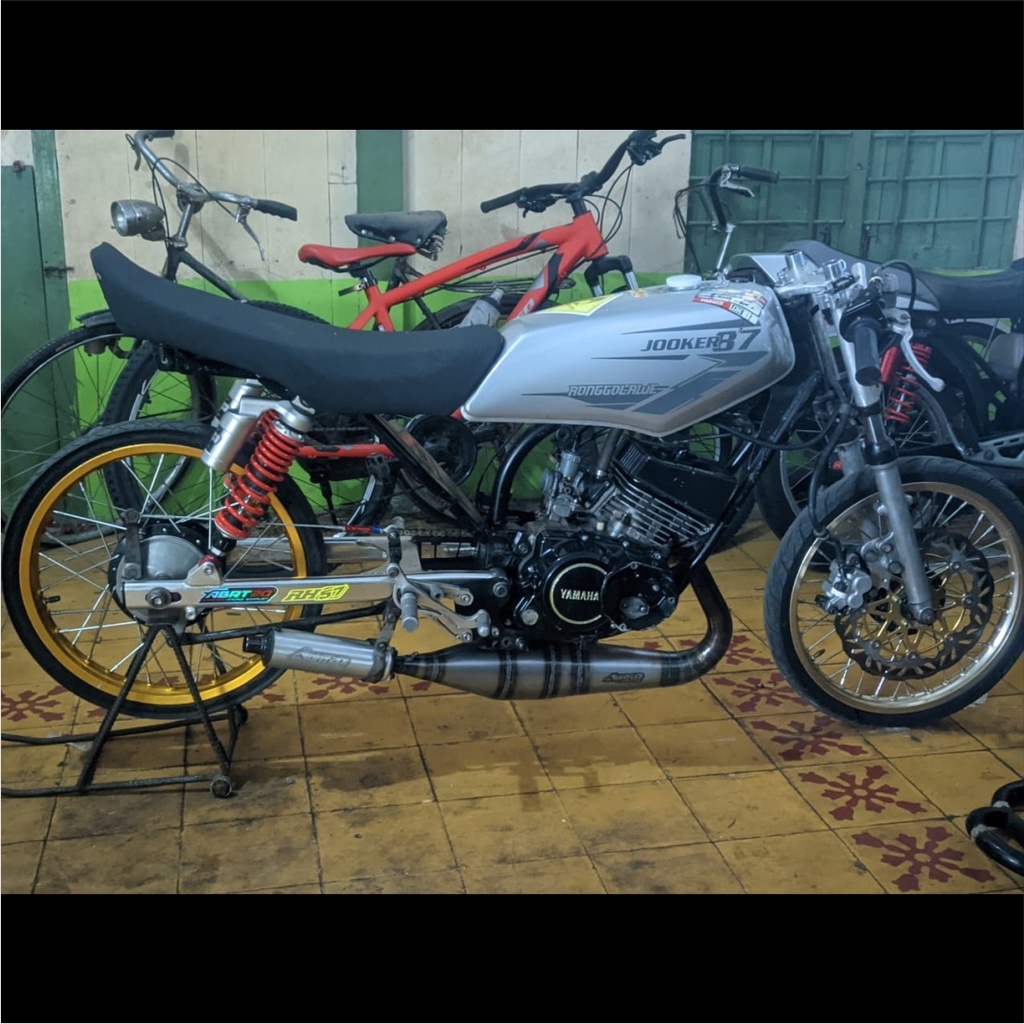 Knalpot ABRT20 Rx King 3V3 Silincer Plat Galvanis ORIGINAL PABRIK ABRT20