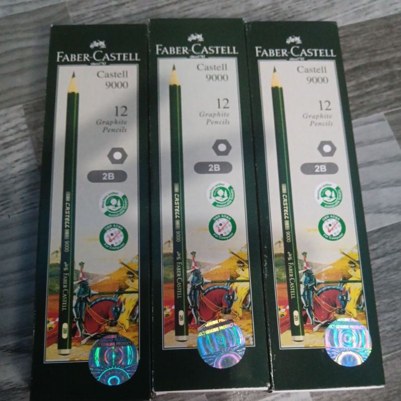 

mdn PENSIL FABER-CASTELL 2B 12 PCS