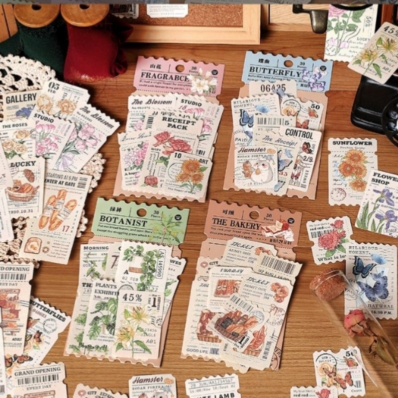 

RECEIPT STYLE deco paper ephemera cute aesthetic jurnal decoration