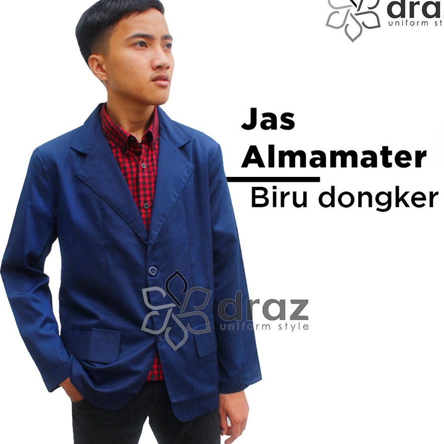 55 COD JAS ALMAMATER BIRU DONGKER NAVY SEKOLAH OSIS PONDOK PESANTREN JAS ALMAMATER KAMPUS UNIVERSITA