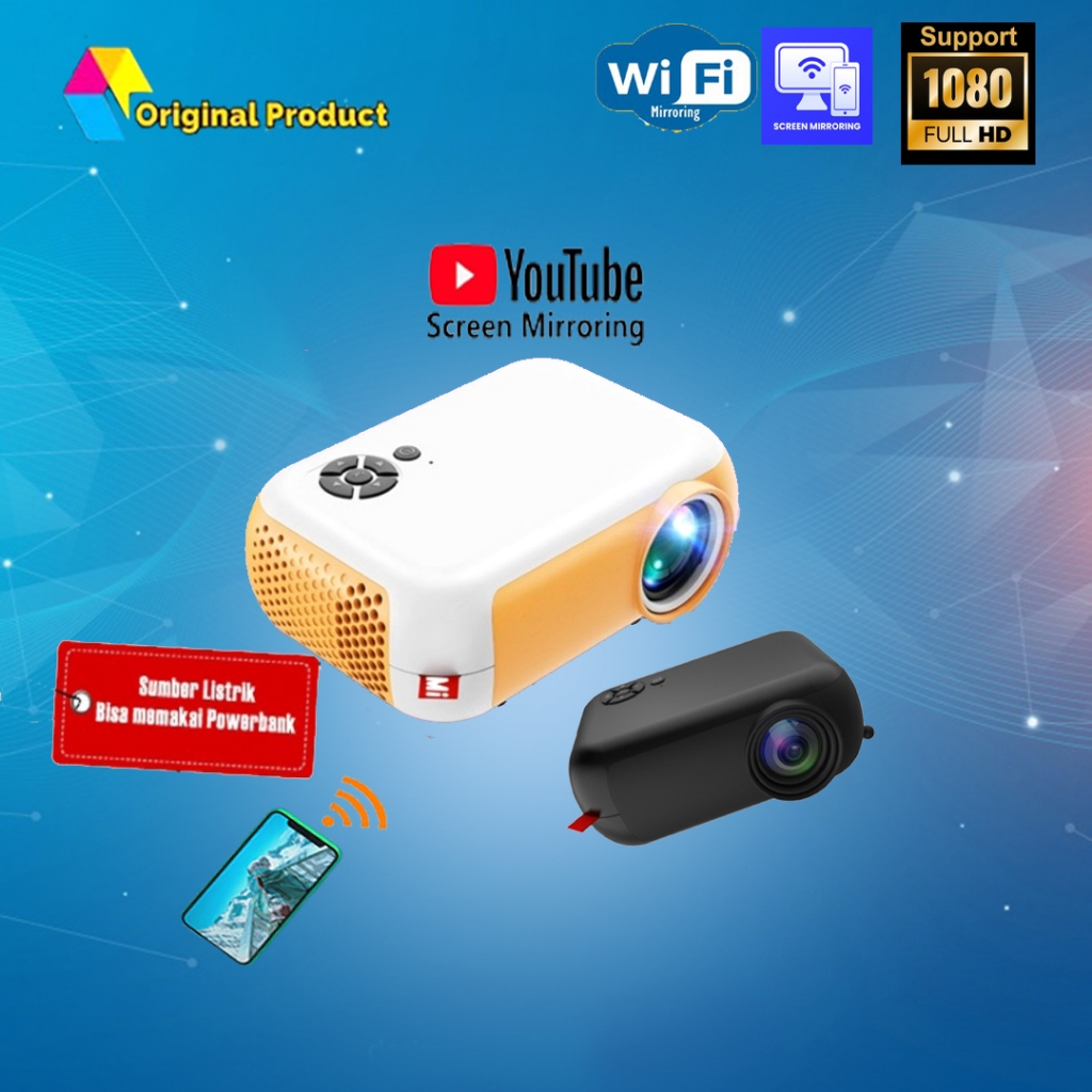 Proyektor Mini Bisa sambung ke Handphone | Projector mini | Projektor | Infocus | Infokus mini | Pro