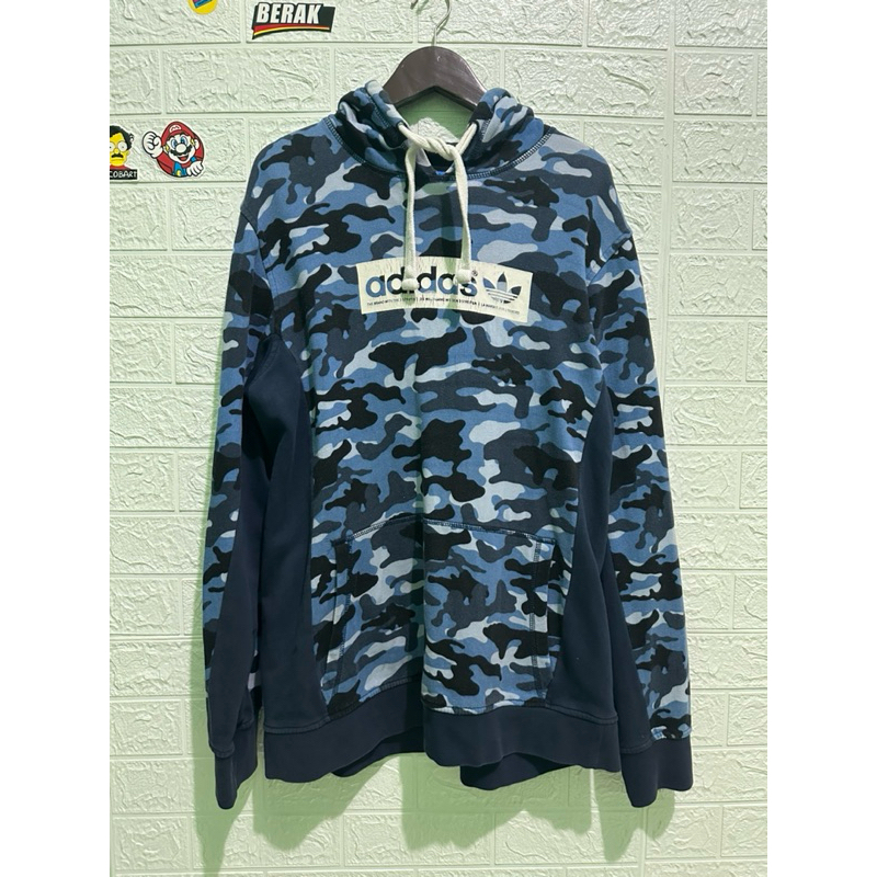 HOODIE ADIDAS CAMO BIRU