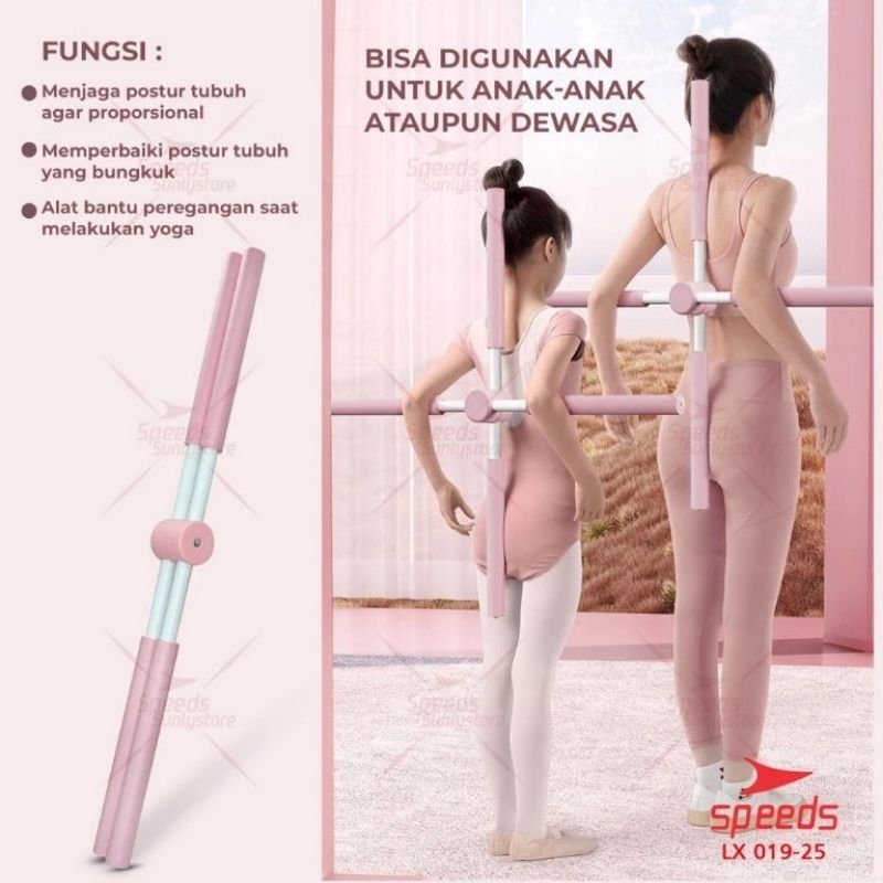 Yoga Stiick Alat Olahraga Body Stick Pilates SPEEDS 019-25