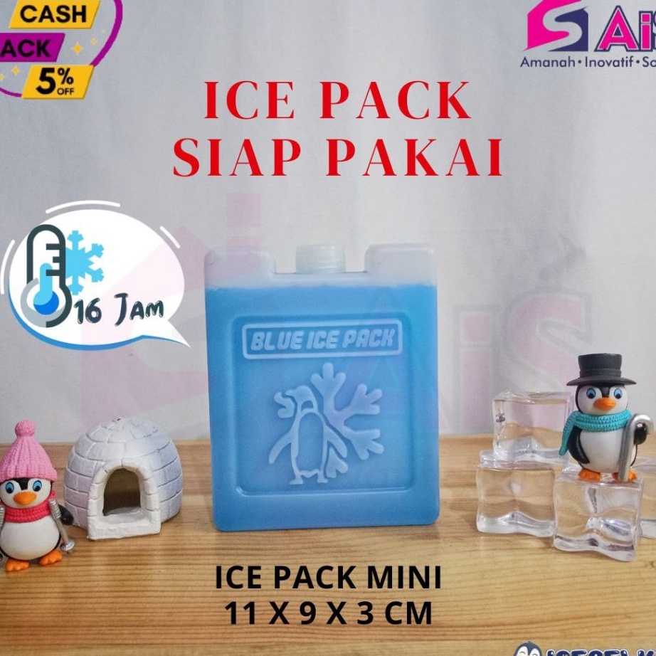Terbaru ICEGELKU ICE PACK MINI 11x9cm ICE PACK SIAP PAKAI ICE GEL PACK KOTAK BLUE PACK ICEPACK COOLE