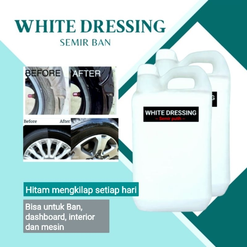 SGA WHITE DRESSING 5LITER, Semir Ban Mobil/Motor, Semir Ban Terbaik, Premium New Dressing