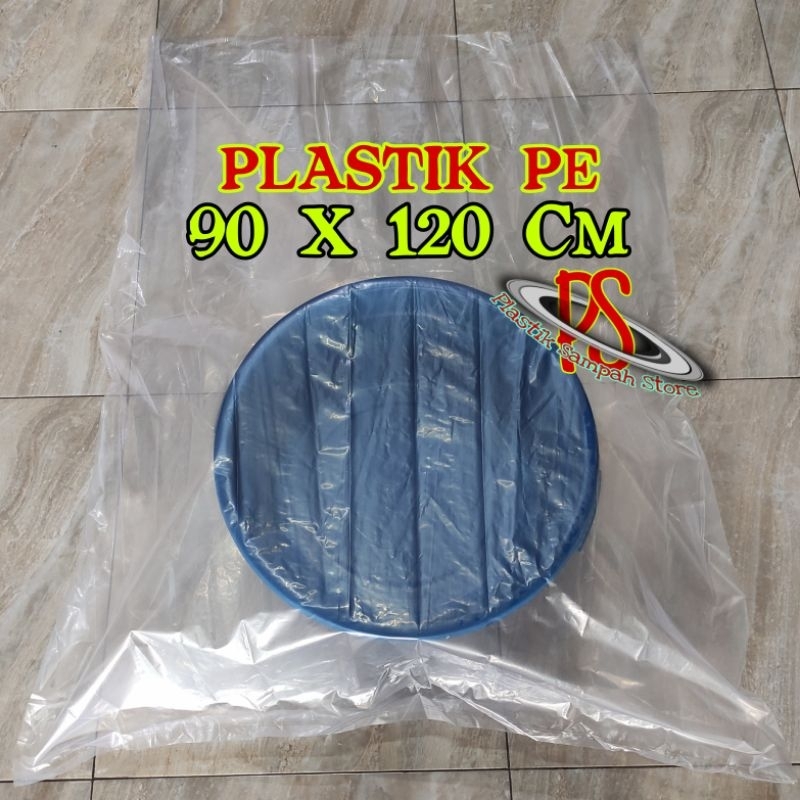 Kantong Plastik 90 x 120 Cm , Plastik PE Bening 90 x 120 Cm , Plastik Pembungkus Boneka Besar 90x120