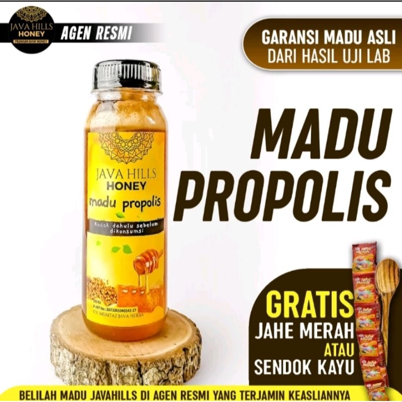 

Madu PROPOLIS javahills 330, JAVAHILLS, HERBAL, MURNI ALAMI BERKUALITAS PREMIUM