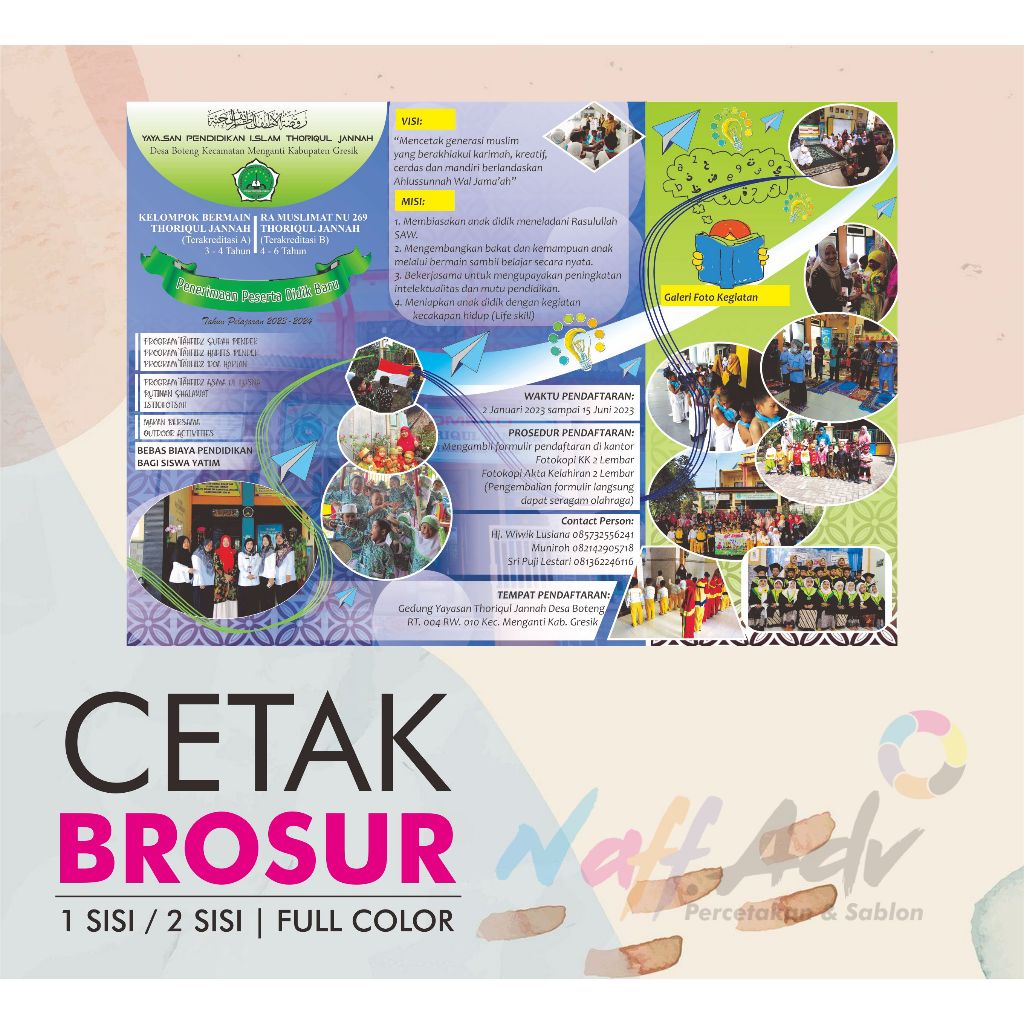 

Cetak Brosur A4 (21 x 29.7 cm) Murah Art Paper 120-150 gsm