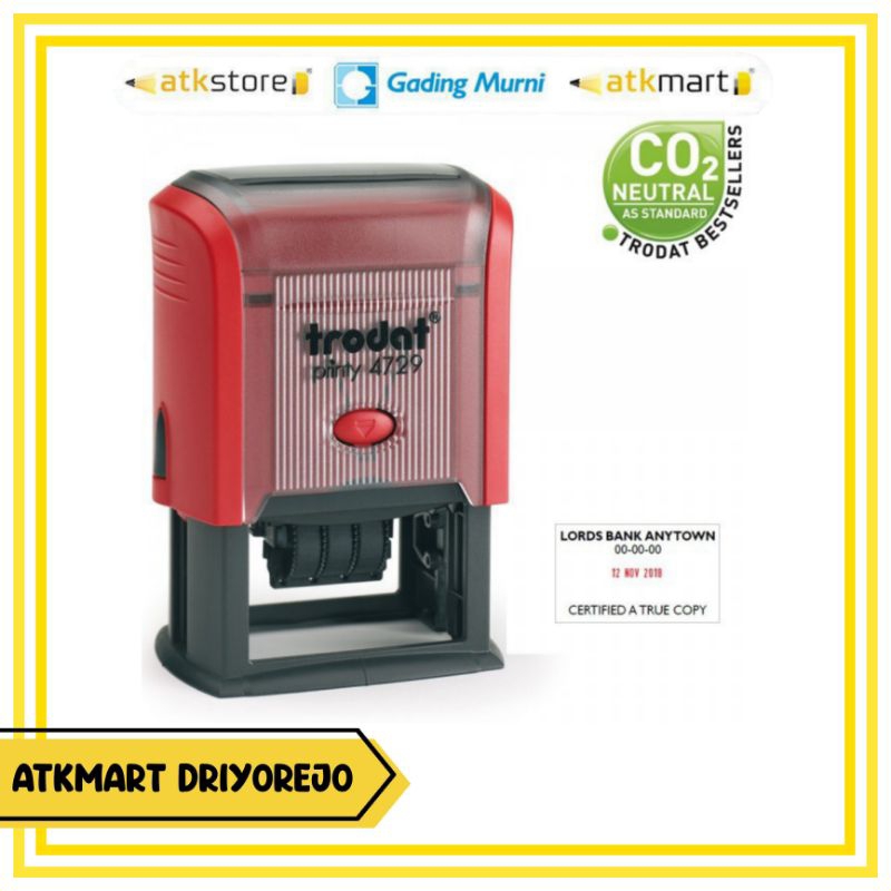 

TRODAT STAMPEL PRINTY DATER 4729 - STEMPEL TANGGAL BISA CUSTOME