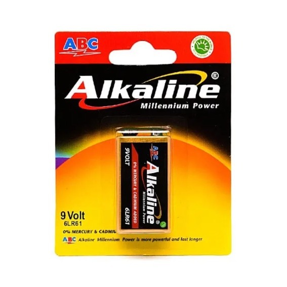 Batu Baterai ABC Alkaline 9 Volt Kotak